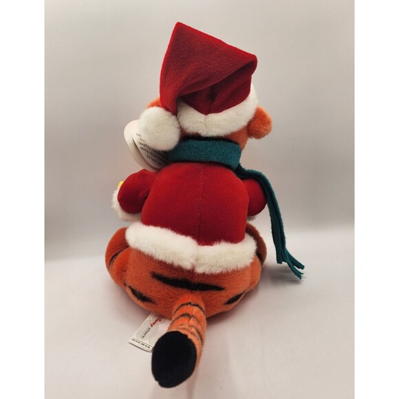2001 Disney Store Tigger Drummer Plush 11.5" Musical Motion Activated Christmas - Picture 5 of 16